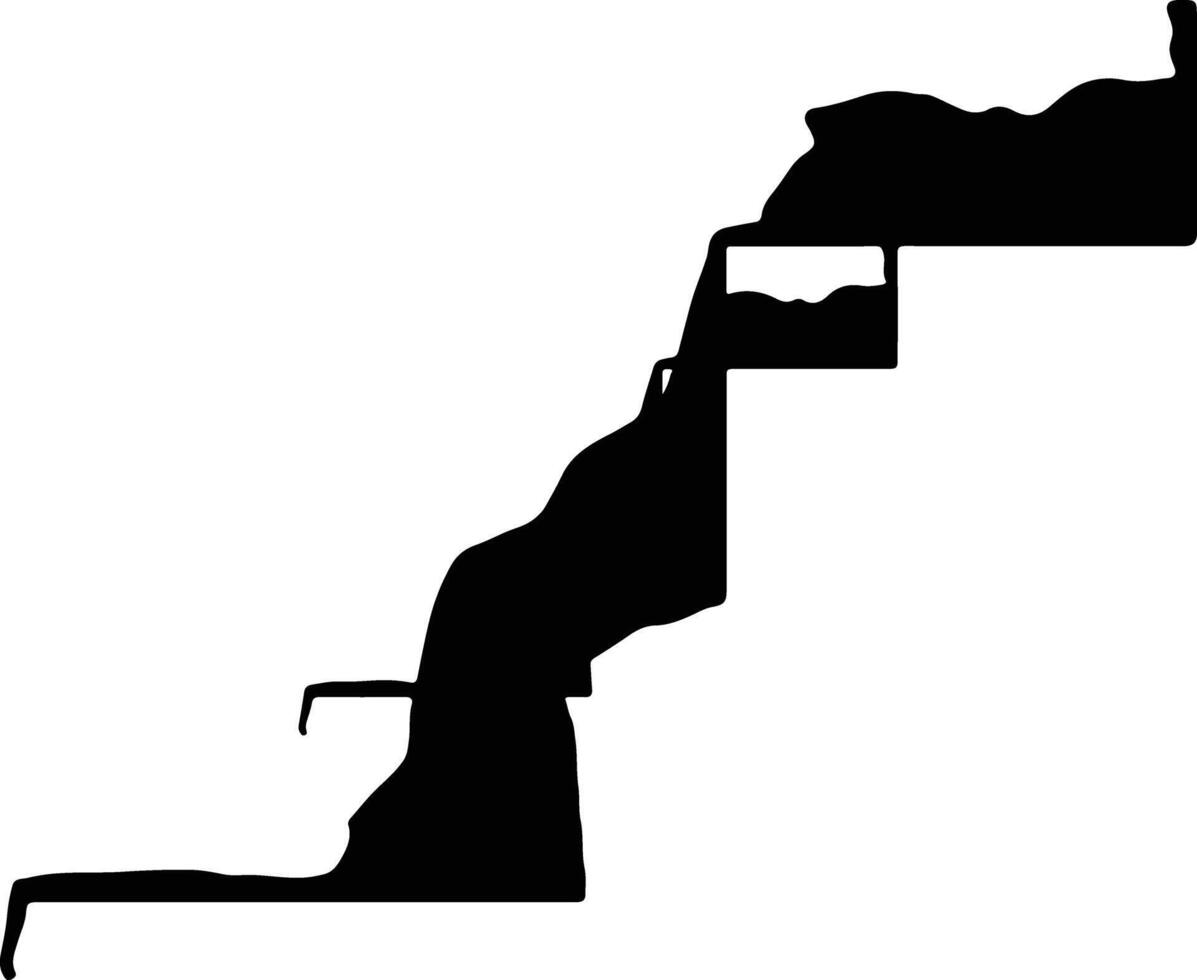 Western Sahara Western Sahara silhouette map vector
