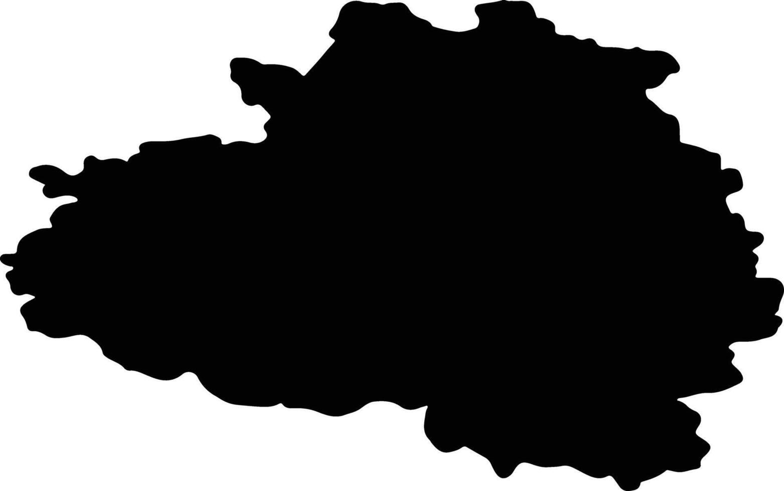 Tula Russia silhouette map vector