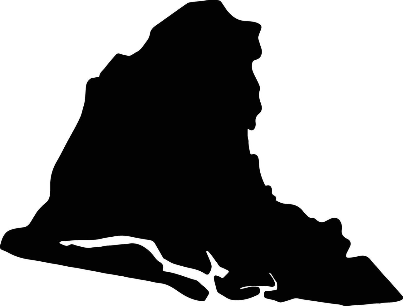 Usulutan El Salvador silhouette map vector