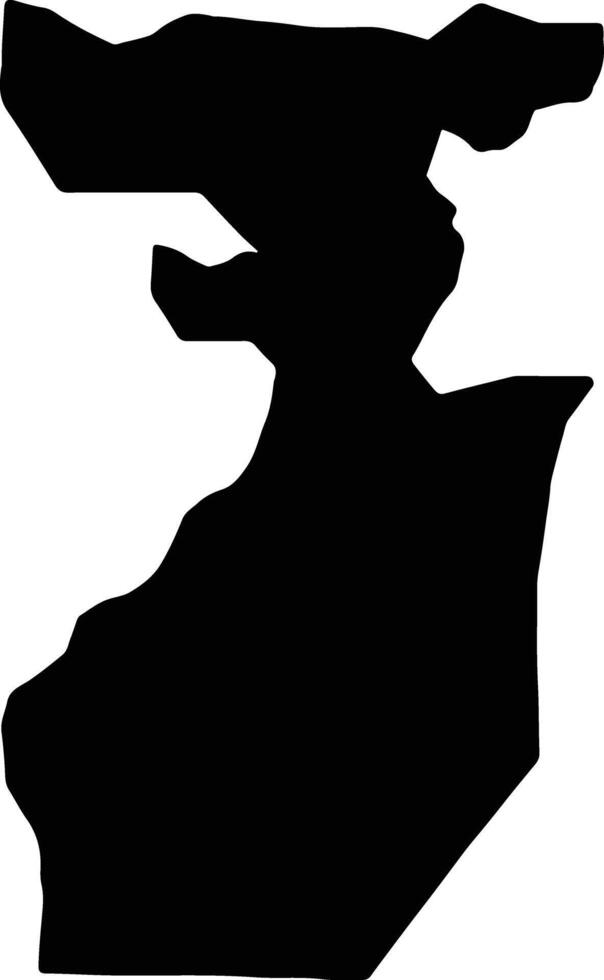 Wakiso Uganda silhouette map vector