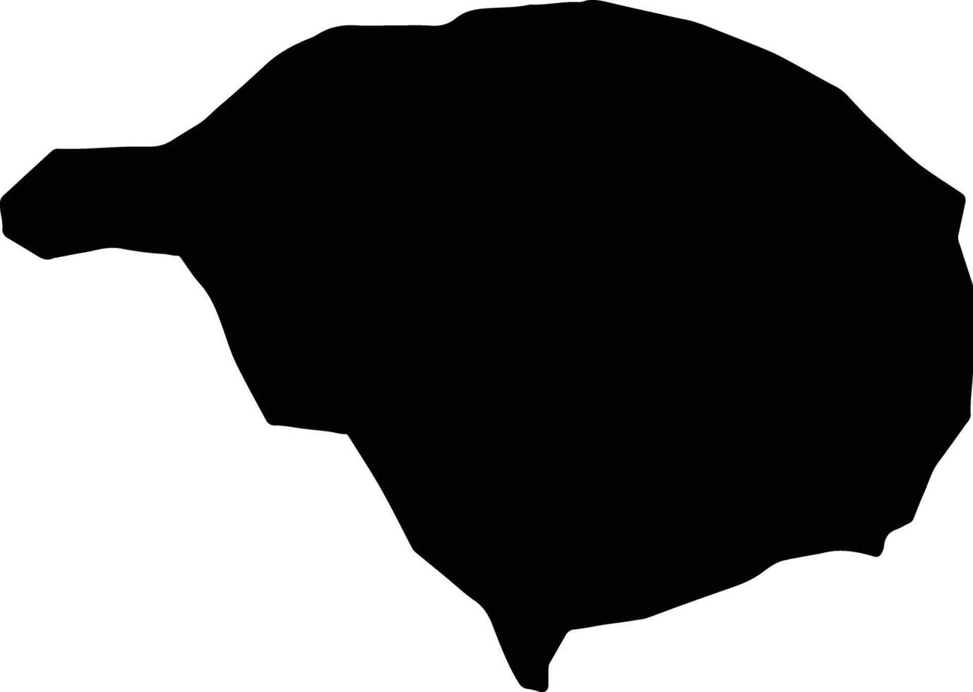 Zajas Macedonia silhouette map vector