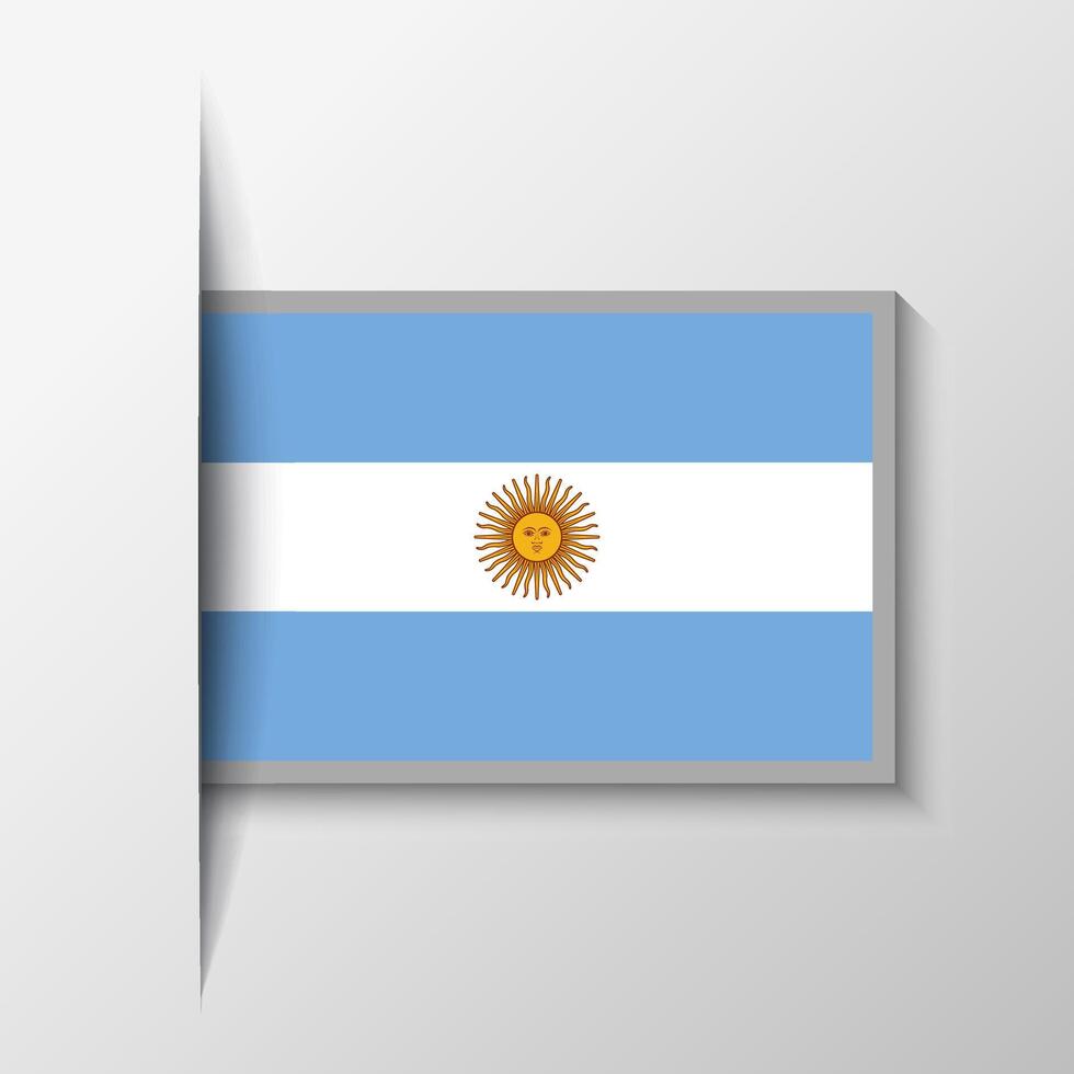 Vector Rectangular Argentina Flag Background