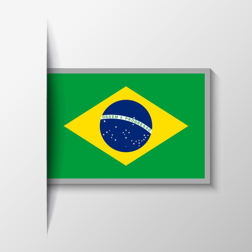 vector rectangular Brasil bandera antecedentes