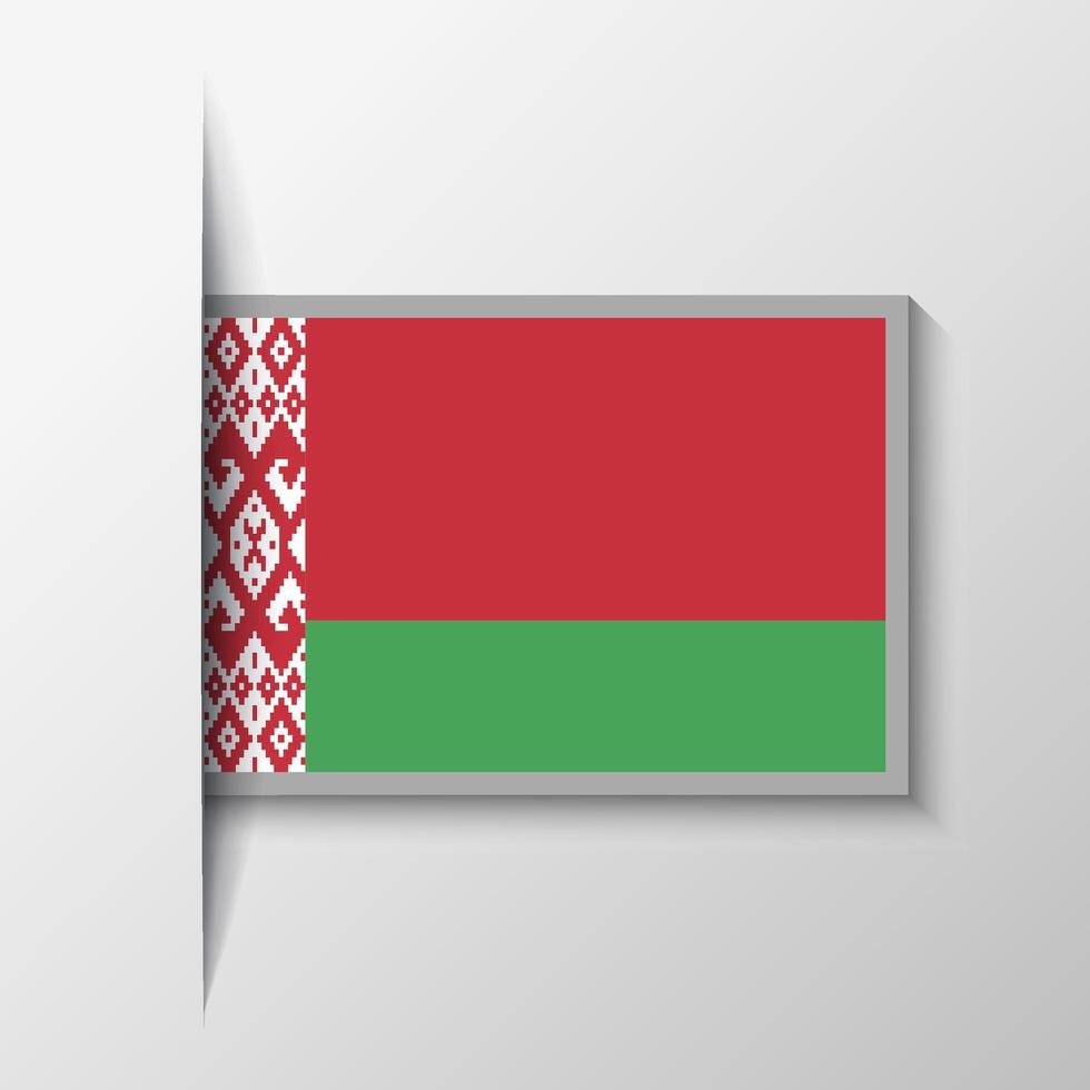 Vector Rectangular Belarus Flag Background