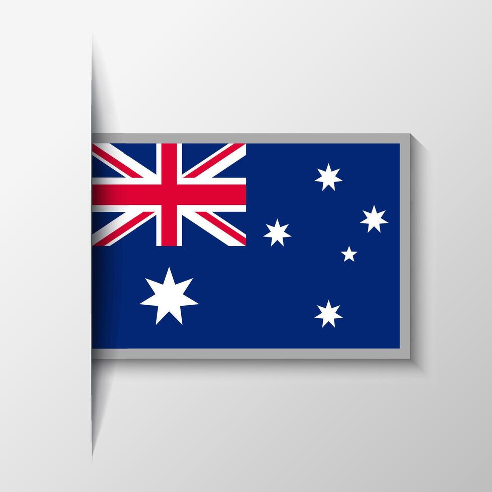 Vector Rectangular Australia Flag Background