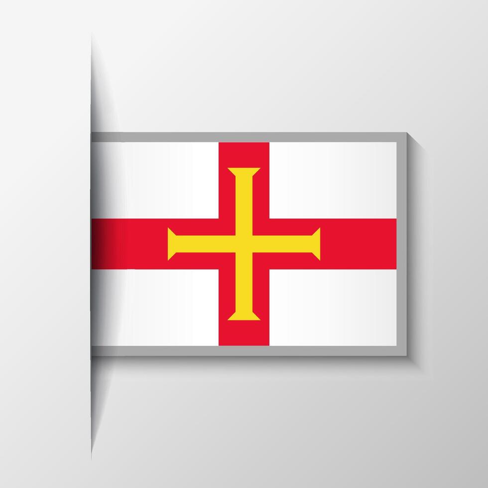 Vector Rectangular Guernsey Flag Background