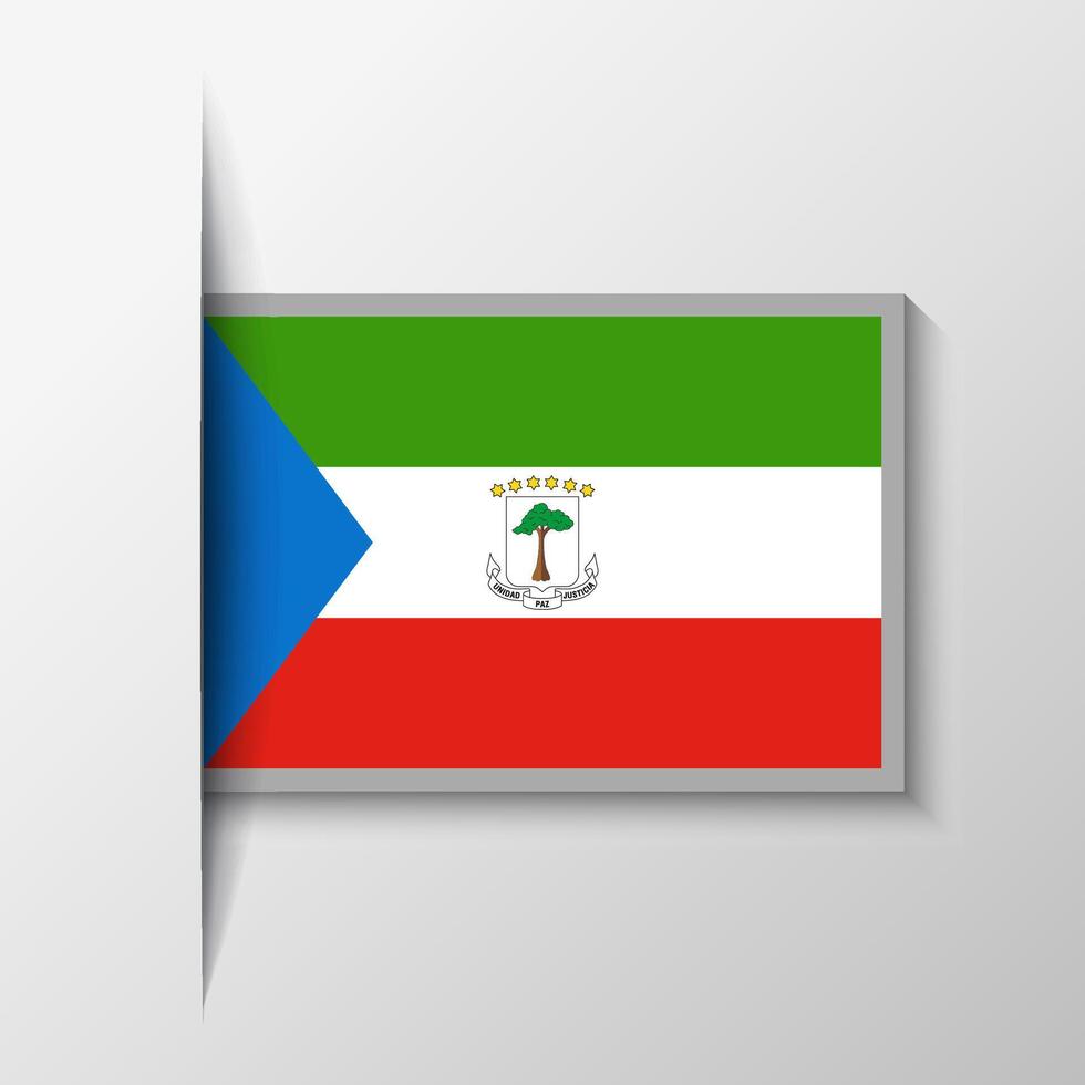 Vector Rectangular Equatorial Guinea Flag Background