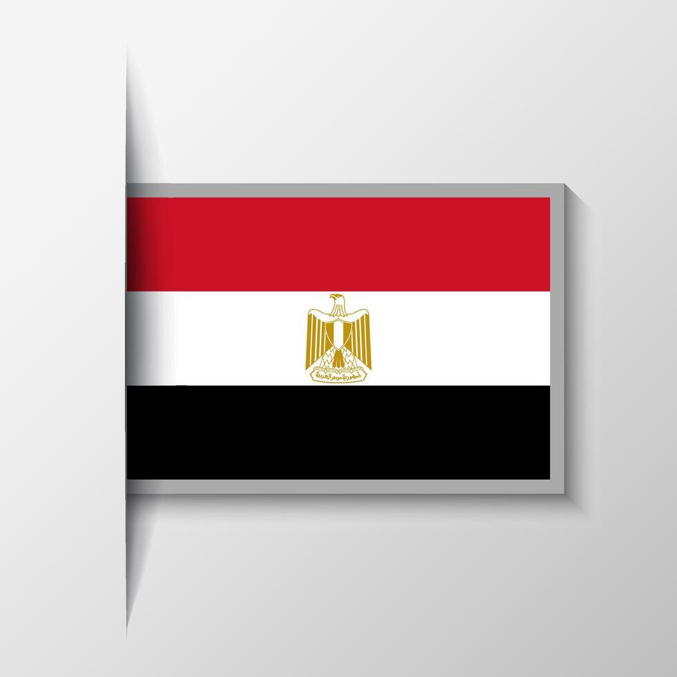 Vector Rectangular Egypt Flag Background