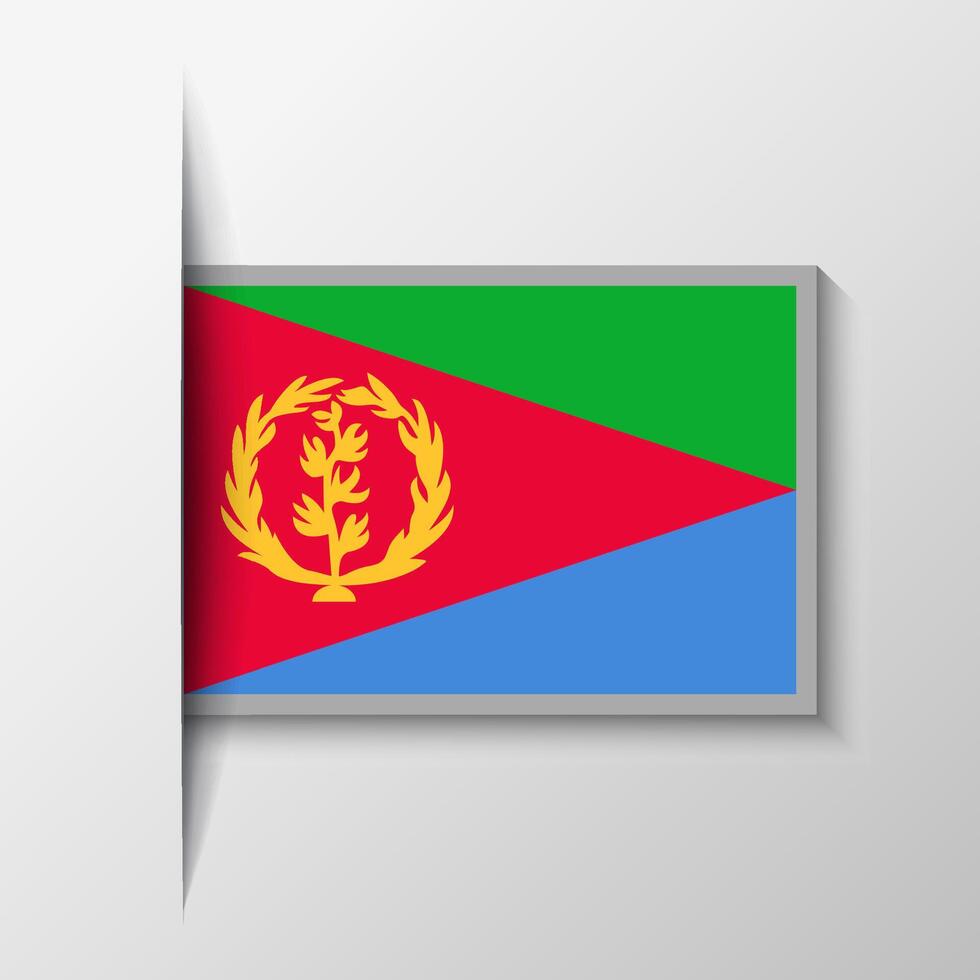 Vector Rectangular Eritrea Flag Background