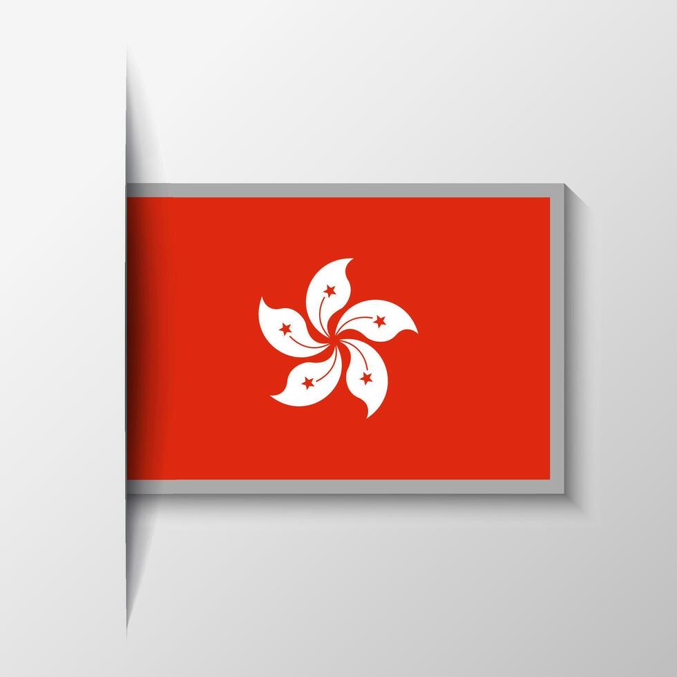 vector rectangular hong kong bandera antecedentes