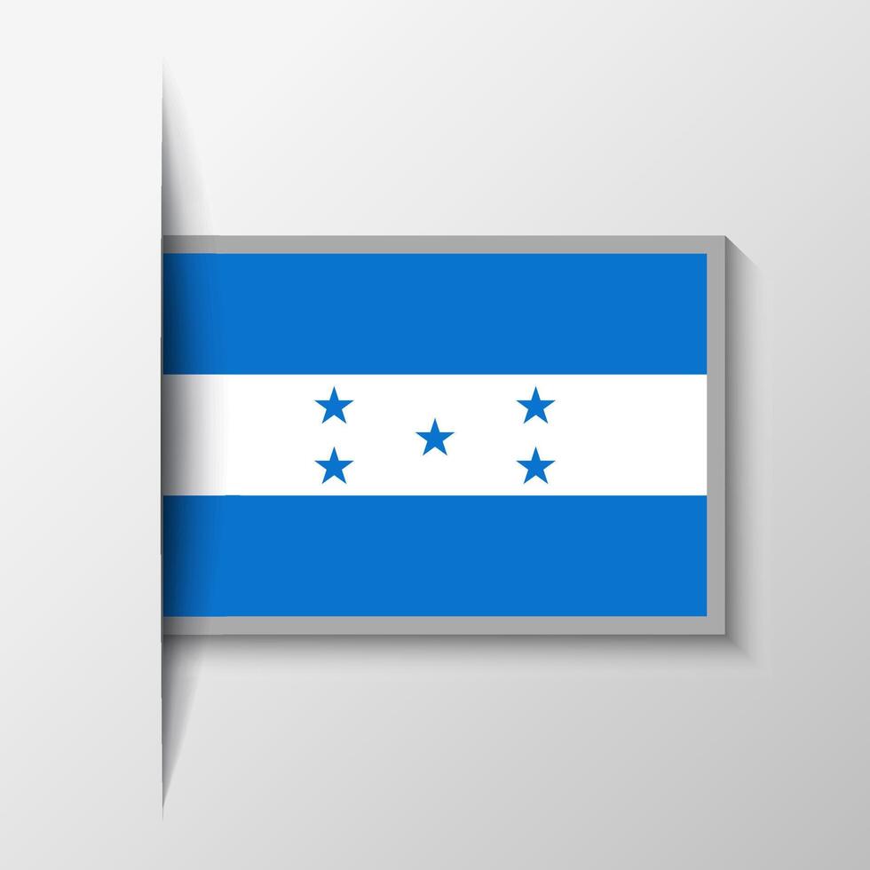 Vector Rectangular Honduras Flag Background