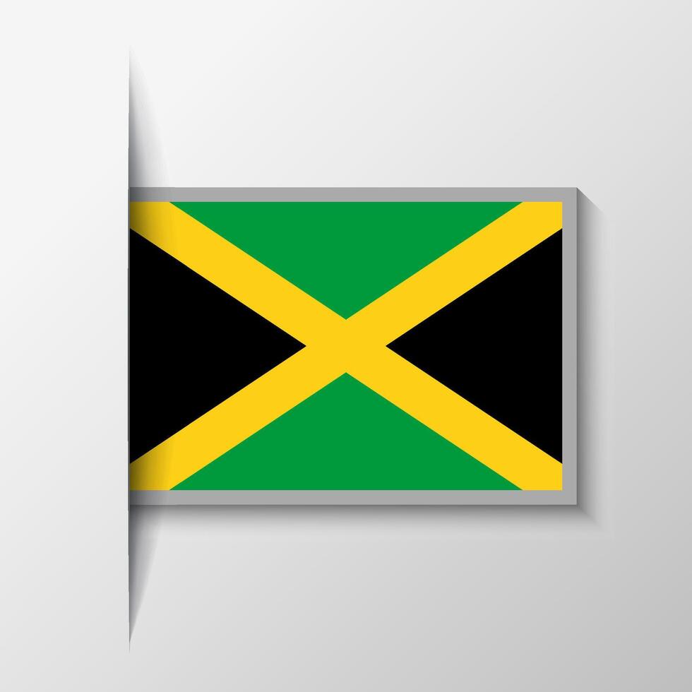 vector rectangular Jamaica bandera antecedentes