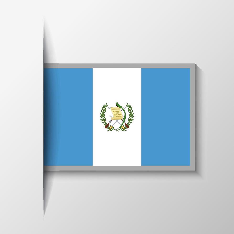 Vector Rectangular Guatemala Flag Background