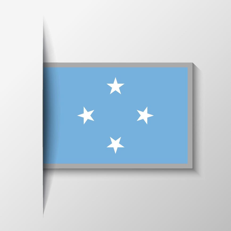 vector rectangular micronesia bandera antecedentes