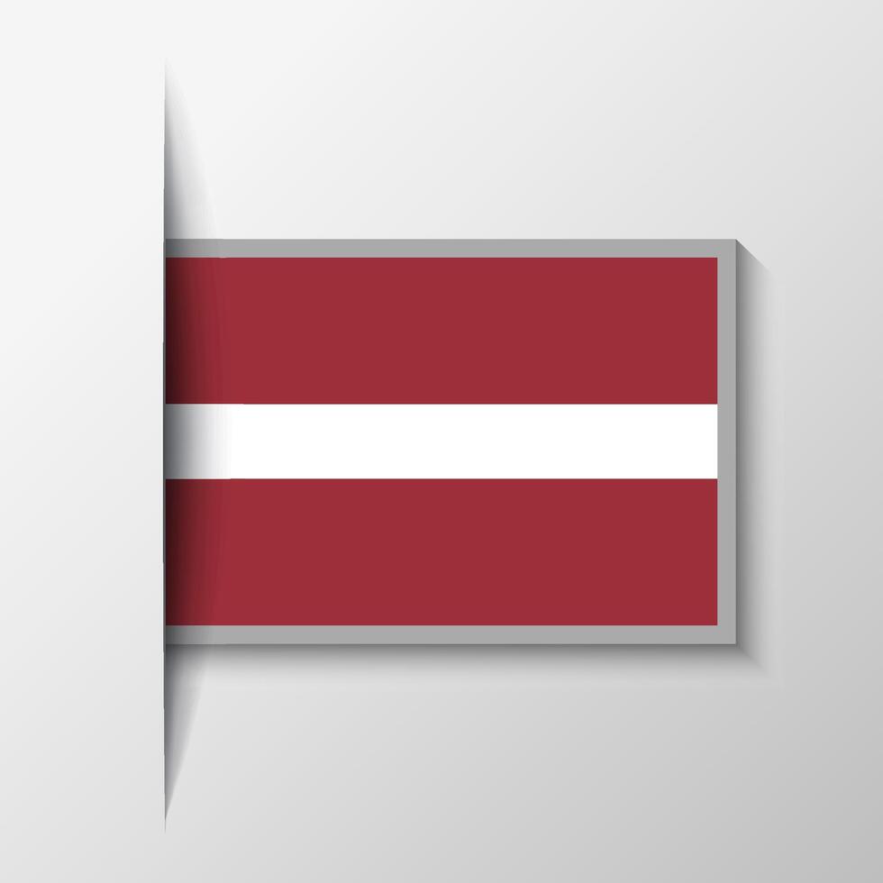 Vector Rectangular Latvia Flag Background