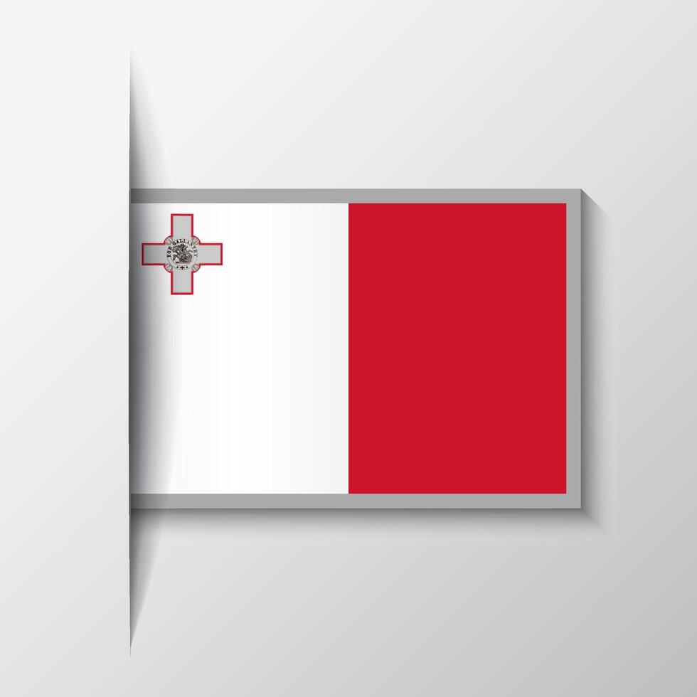 Vector Rectangular Malta Flag Background