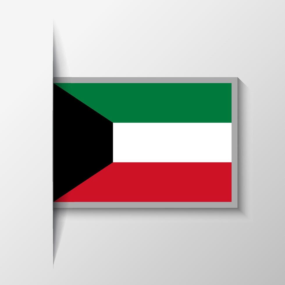 vector rectangular Kuwait bandera antecedentes