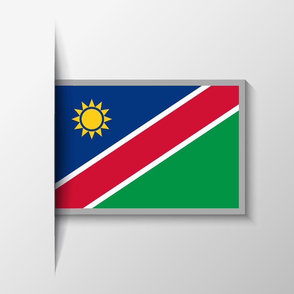 Vector Rectangular Namibia Flag Background