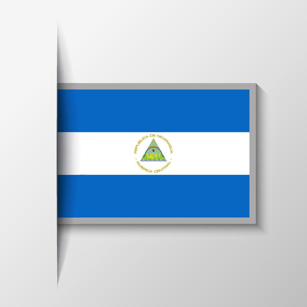 vector rectangular Nicaragua bandera antecedentes