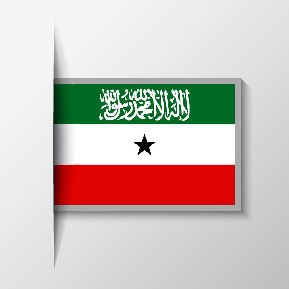 Vector Rectangular Somaliland Flag Background