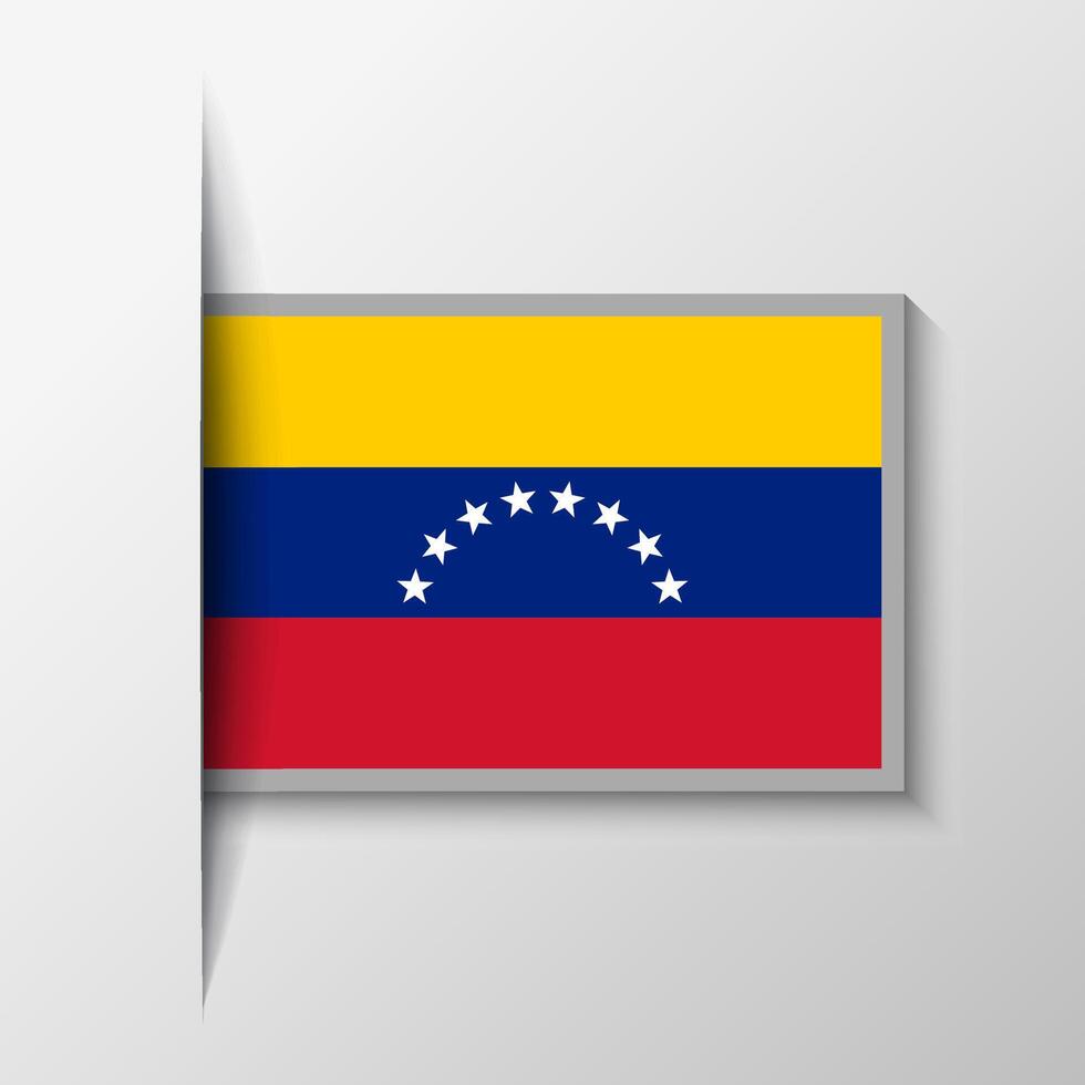Vector Rectangular Venezuela Flag Background