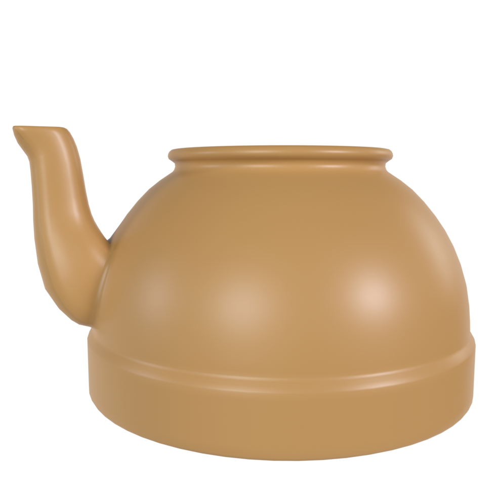 Clay Teapot Base isolated on transparent 37802244 PNG
