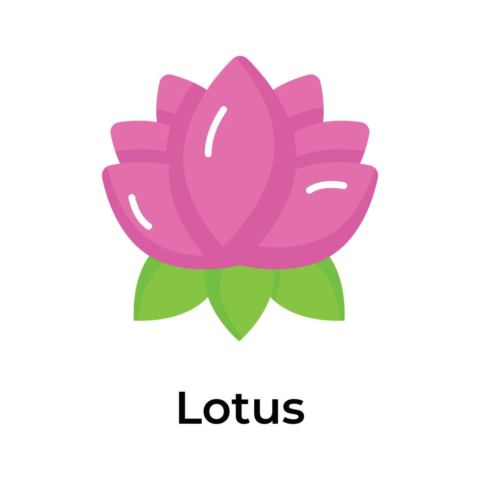 Water lily, amazing icon of lotus flower, up for premium use vector