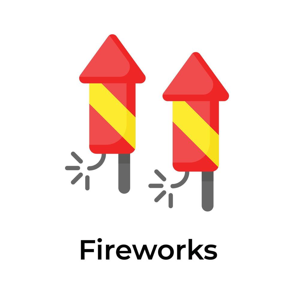 Firecracker vector icon trendy design style, up for premium use