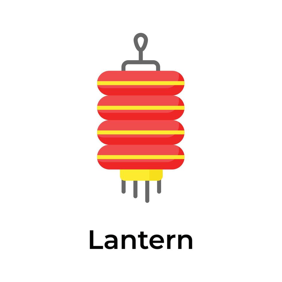 obtener tu sostener en esta creativamente diseñado icono de chino linterna vector