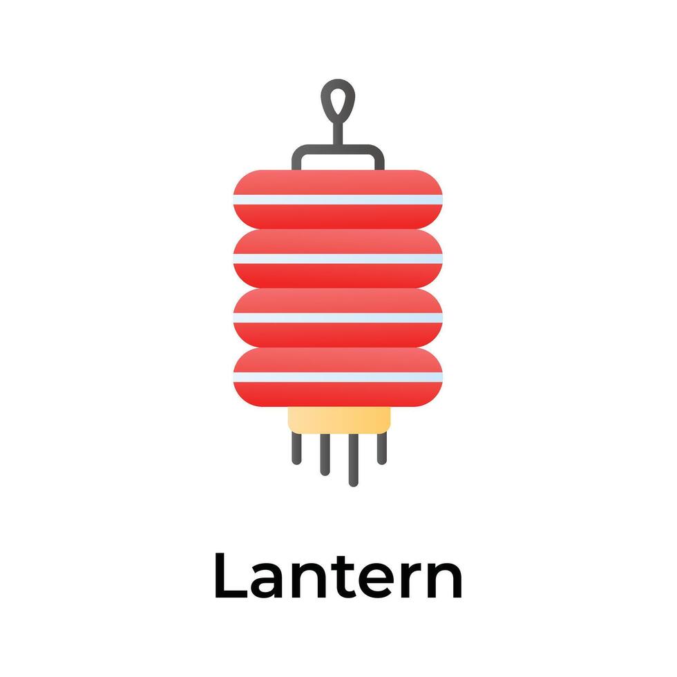 Get your hold on this creatively designed icon of chinese lantern vector