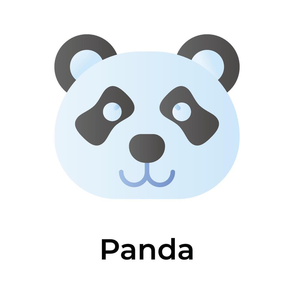 Get your hold on this visually appealing panda icon, ready to use vector