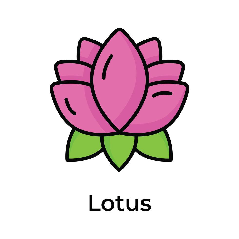 Water lily, amazing icon of lotus flower, up for premium use vector