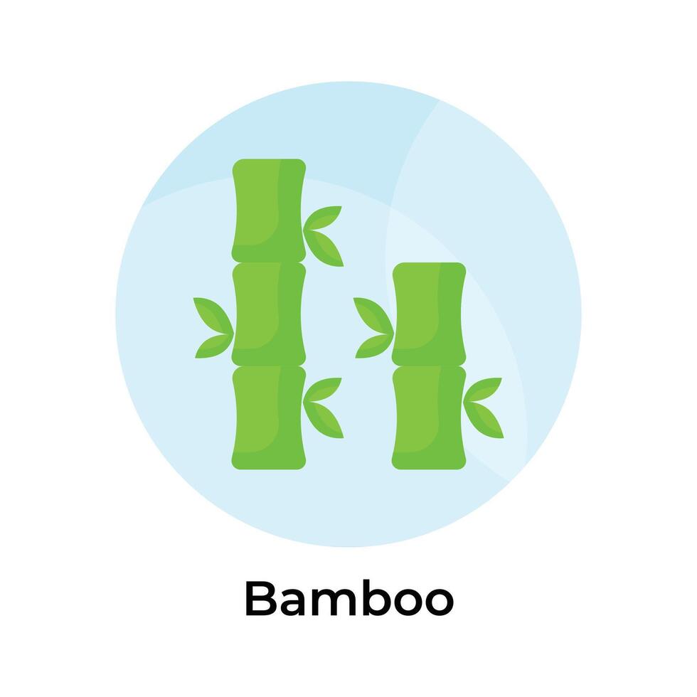 Bamboo sticks vector design in modern and trendy style, easy to use