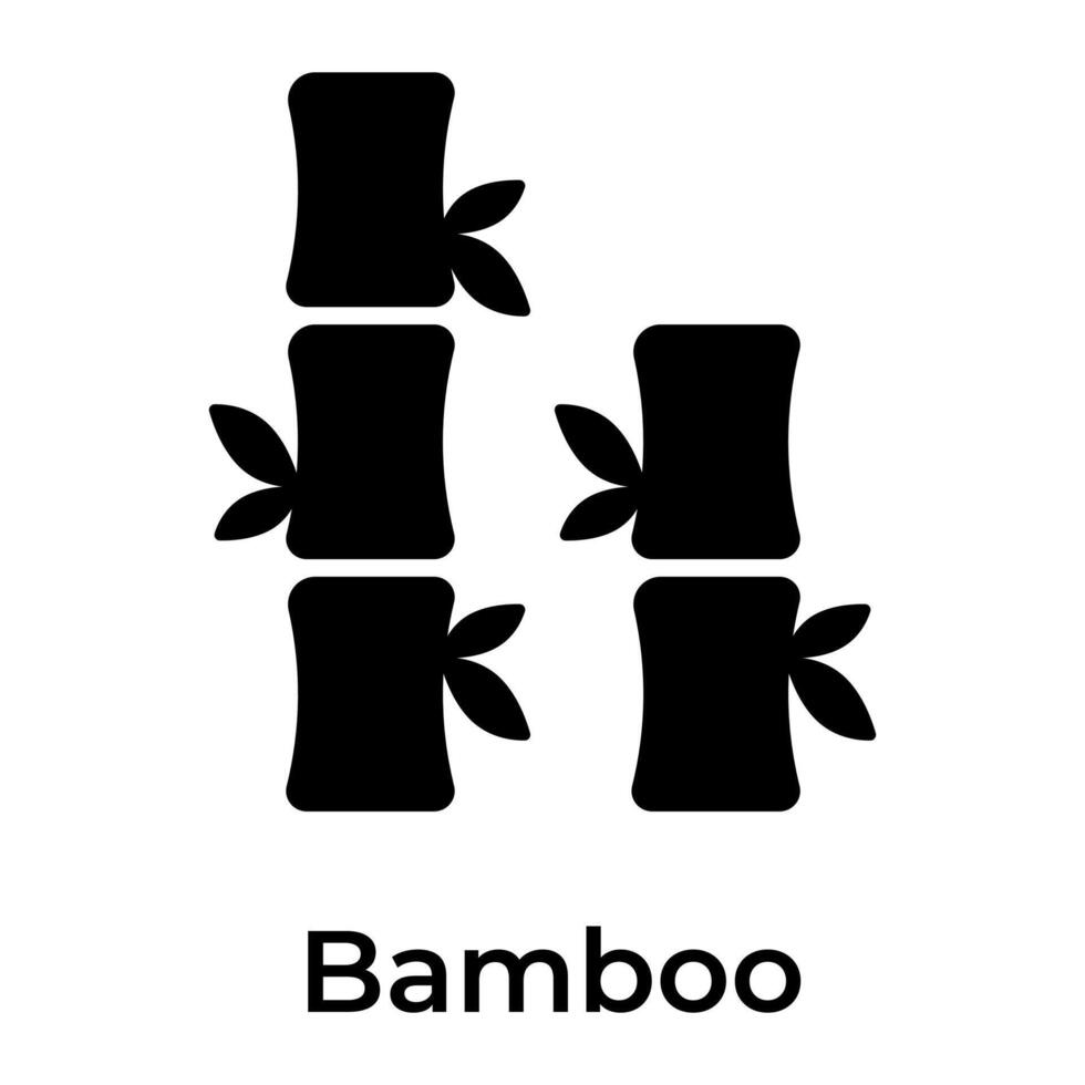 Bamboo sticks vector design in modern and trendy style, easy to use