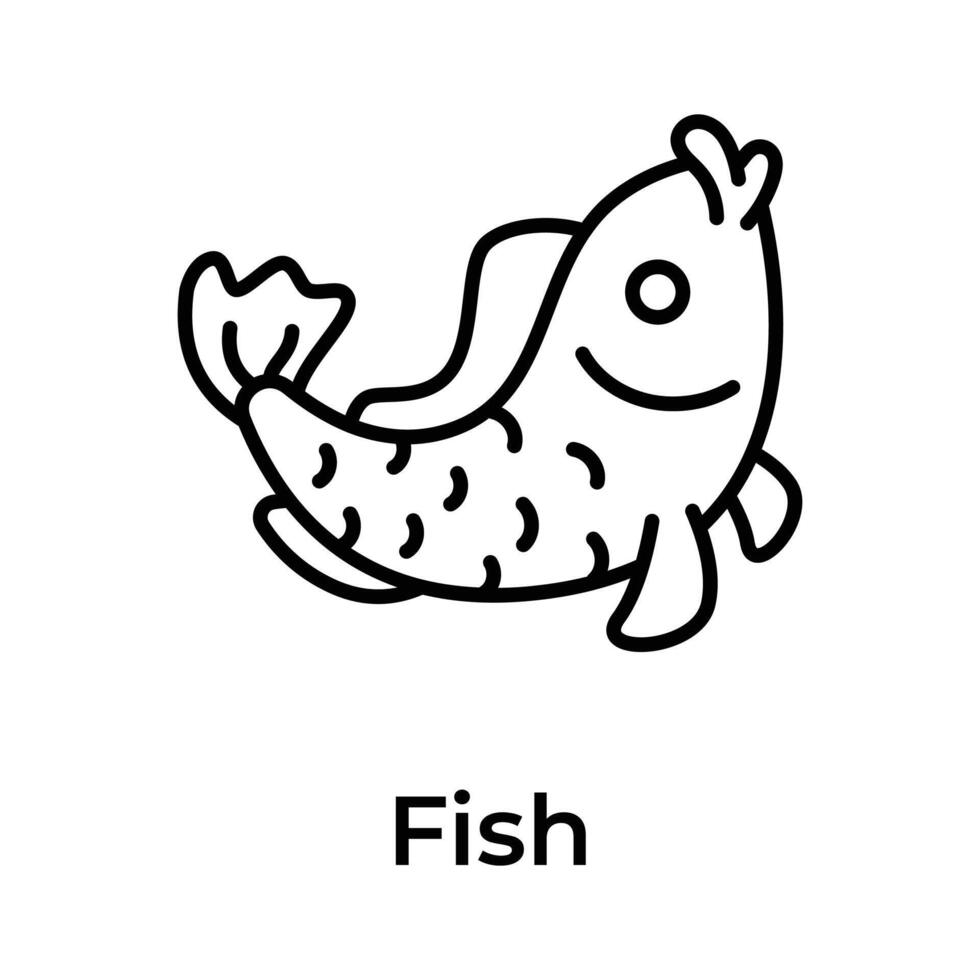 obtener tu manos en esta hermosamente diseñado icono de pez de colores arriba para prima utilizar vector