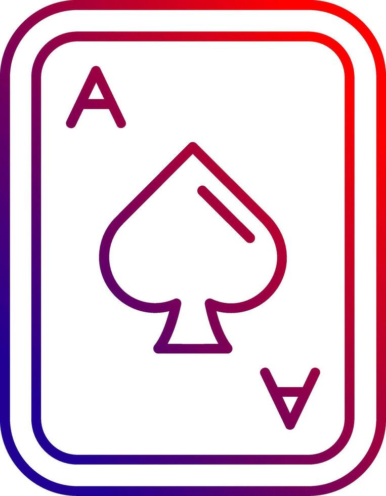 Spades Line gradient Icon vector