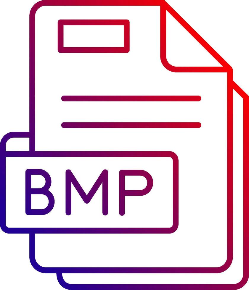 Bmp Line gradient Icon vector