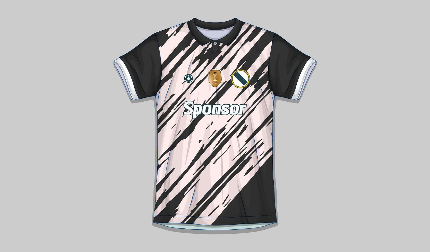 vector sports shirt design ready to print - football shirt for sublimation