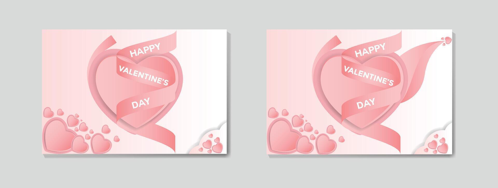 Vector happy valentines day stylish love background design