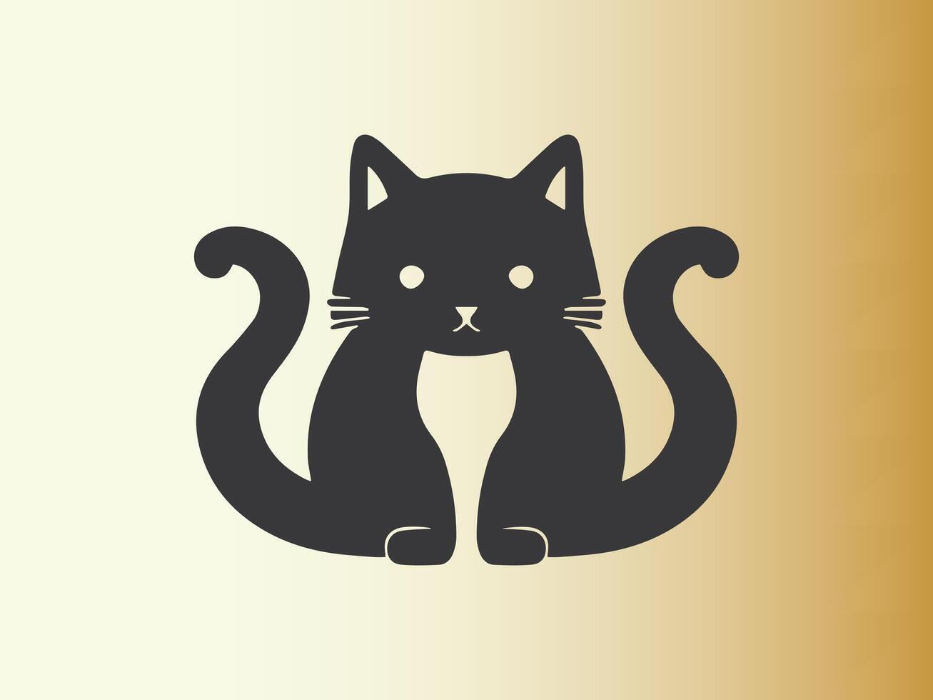 Cat logo design icon symbol vector template