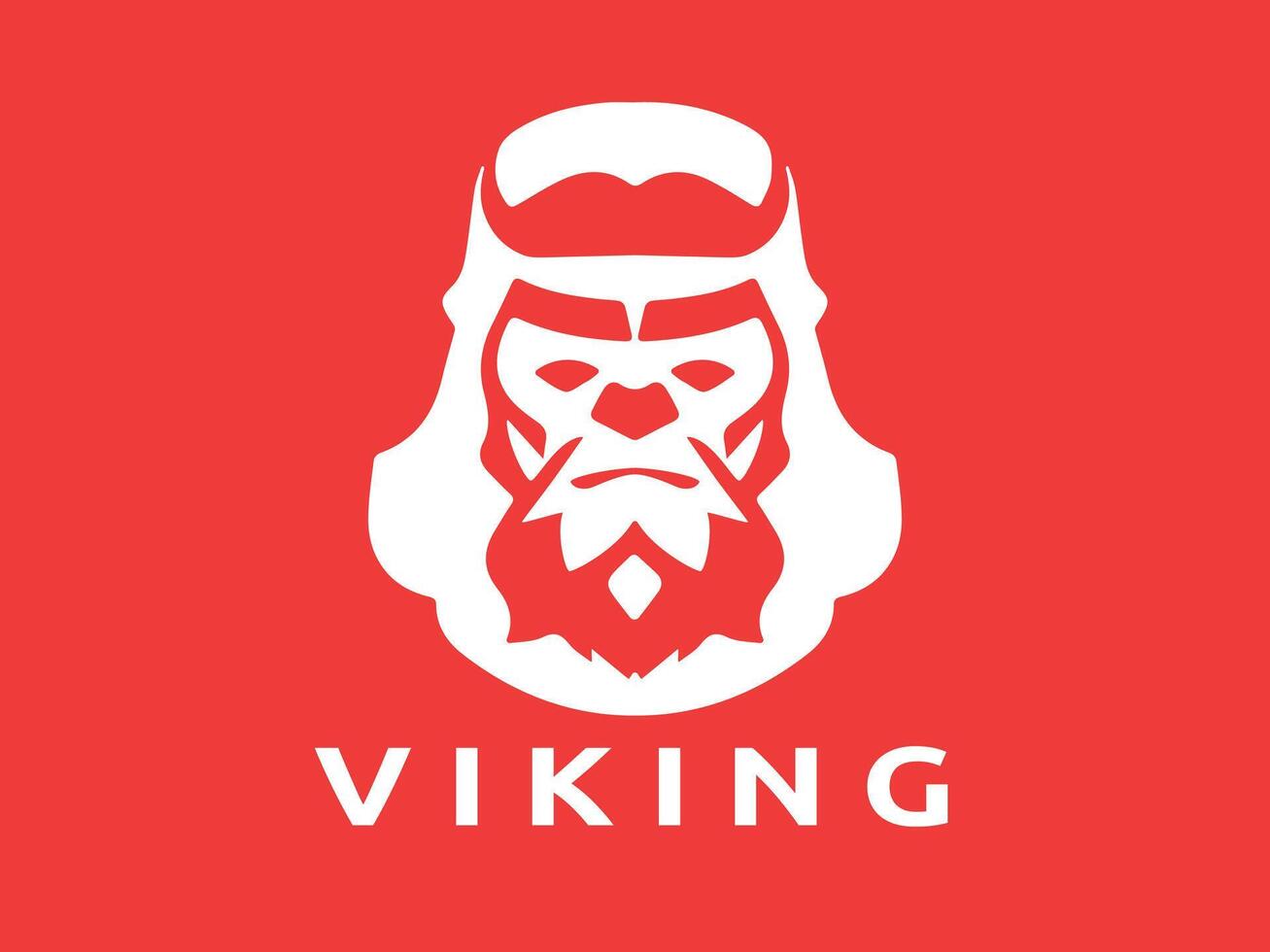 Viking logo design icon symbol vector template. human viking logo vector.