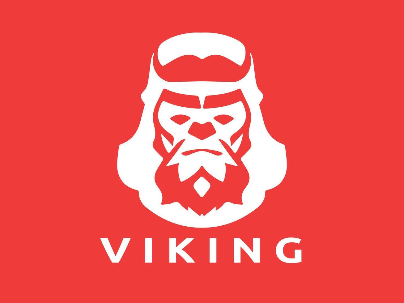 vikingo logo diseño icono símbolo vector modelo. humano vikingo logo vector.