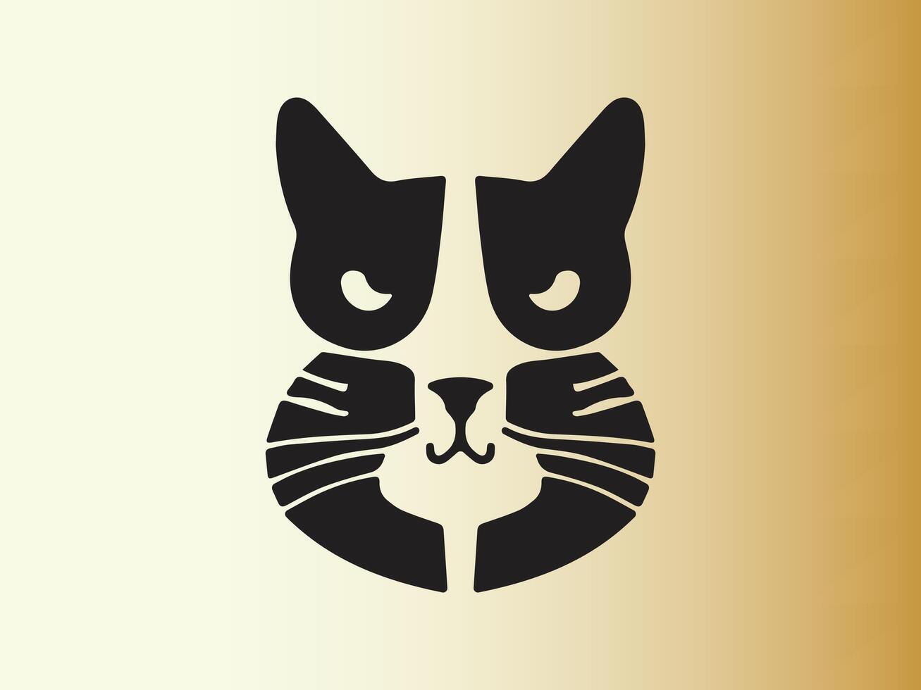 gato logo diseño icono símbolo vector modelo