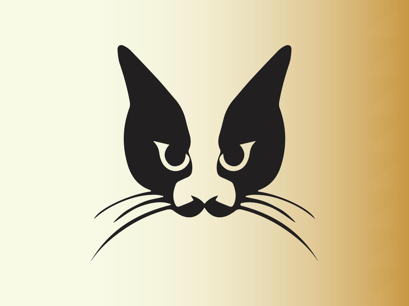 gato logo diseño icono símbolo vector modelo