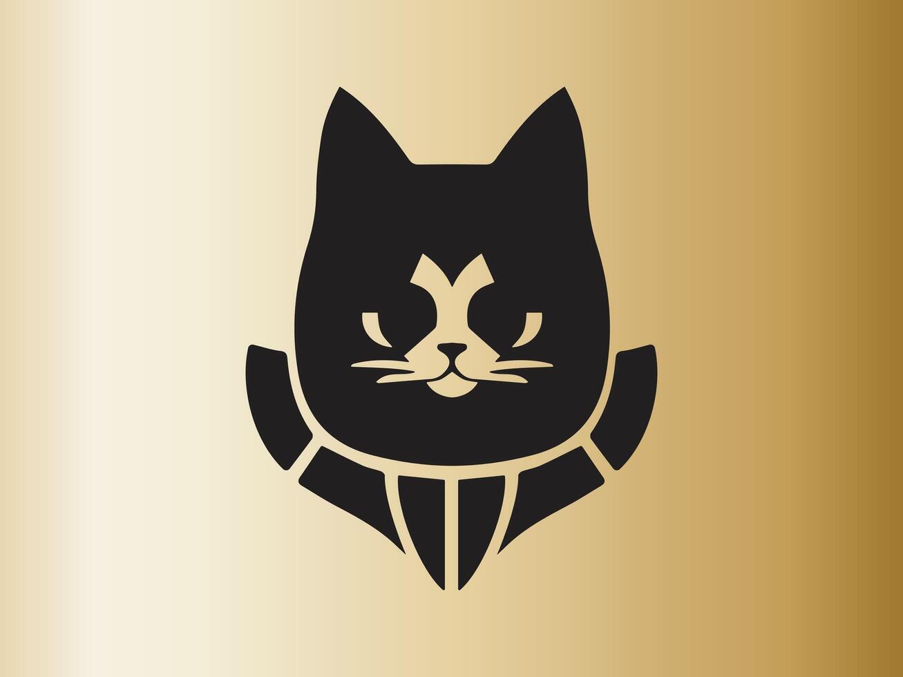 gato logo diseño icono símbolo vector modelo