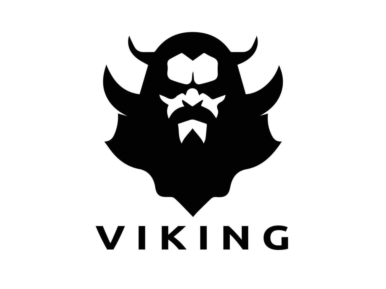 vikingo logo diseño icono símbolo vector modelo. humano vikingo logo vector.