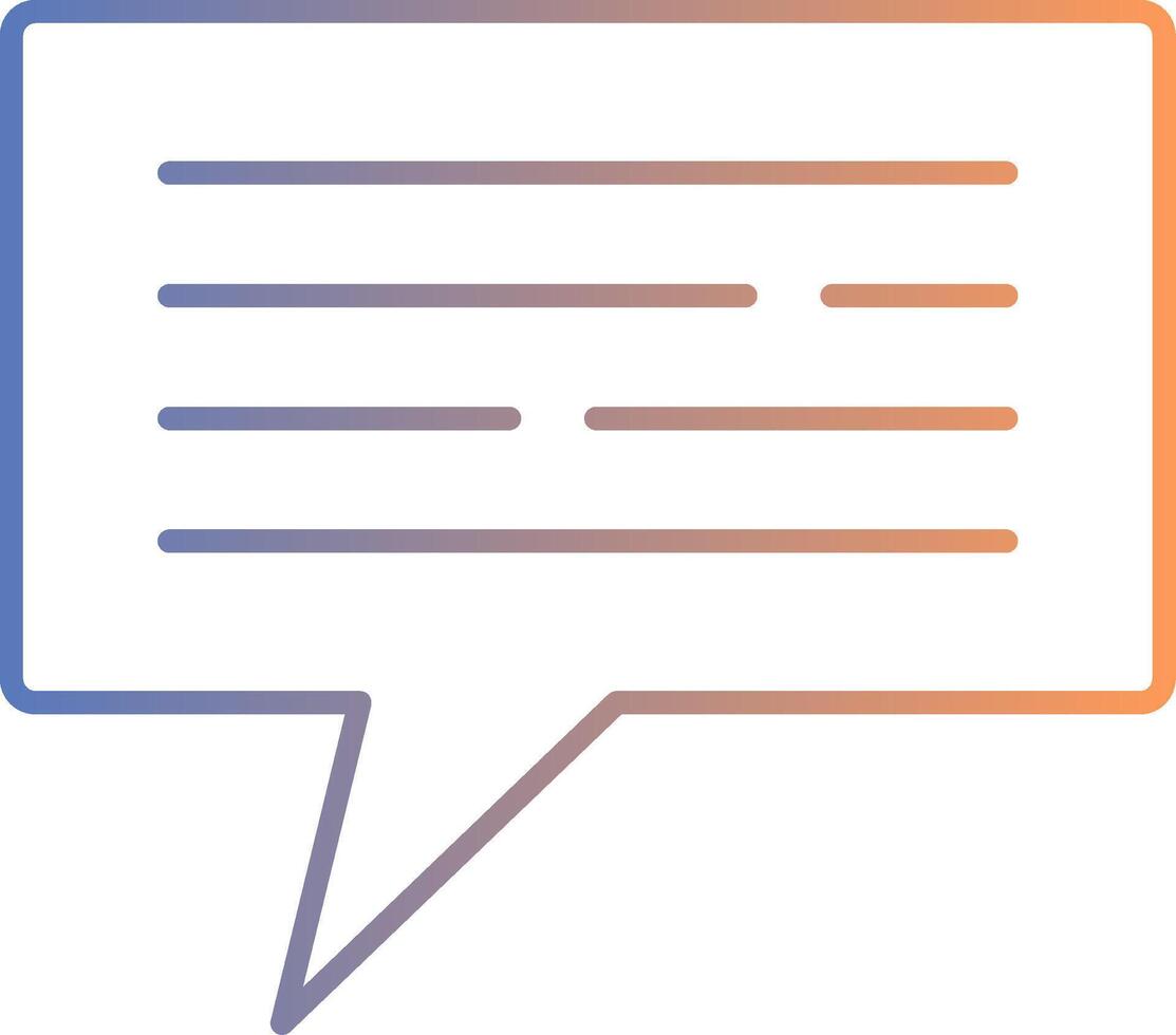 Comment Line Gradient Icon 37803581 Vector Art at Vecteezy