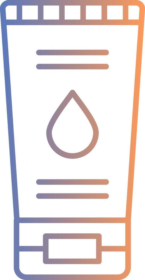 Face Wash Line Gradient Icon vector