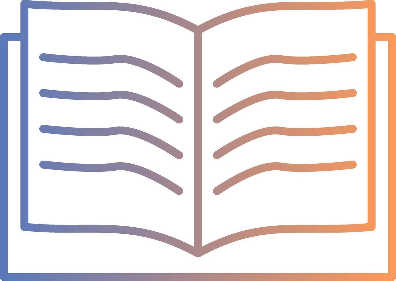 Quran Line Gradient Icon vector