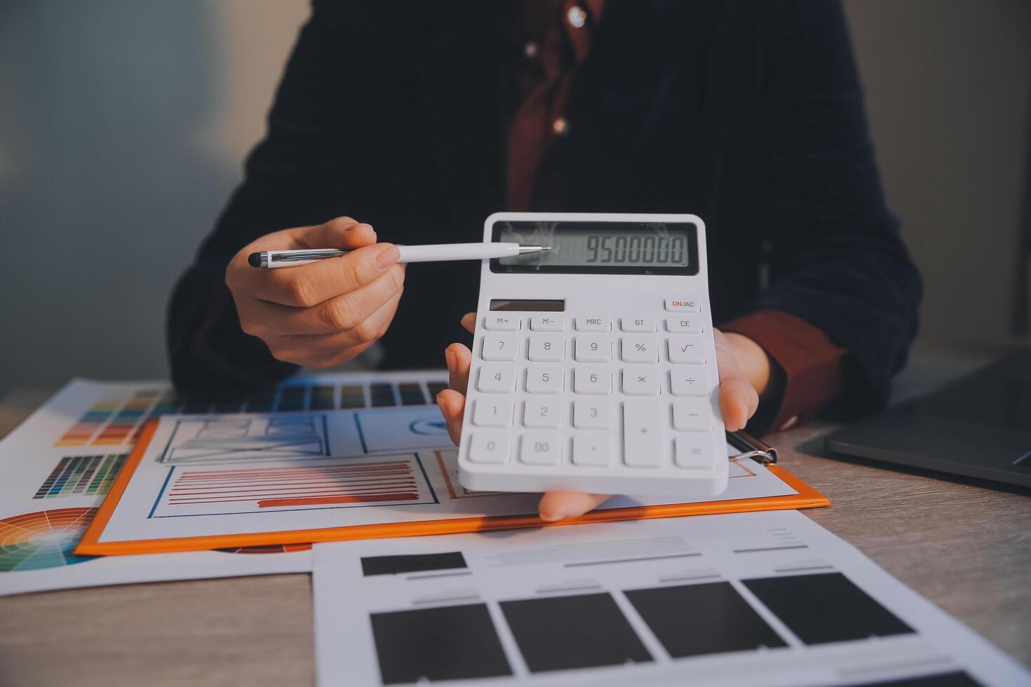 UX UI design process for modish mobile application and website . Creative prototype of wireframe for professional app developer . photo